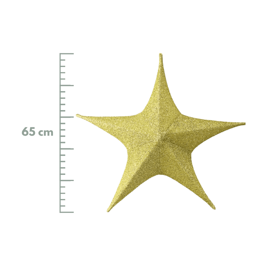Estrella brillante oro 40cm/65cm/80cm/110cm