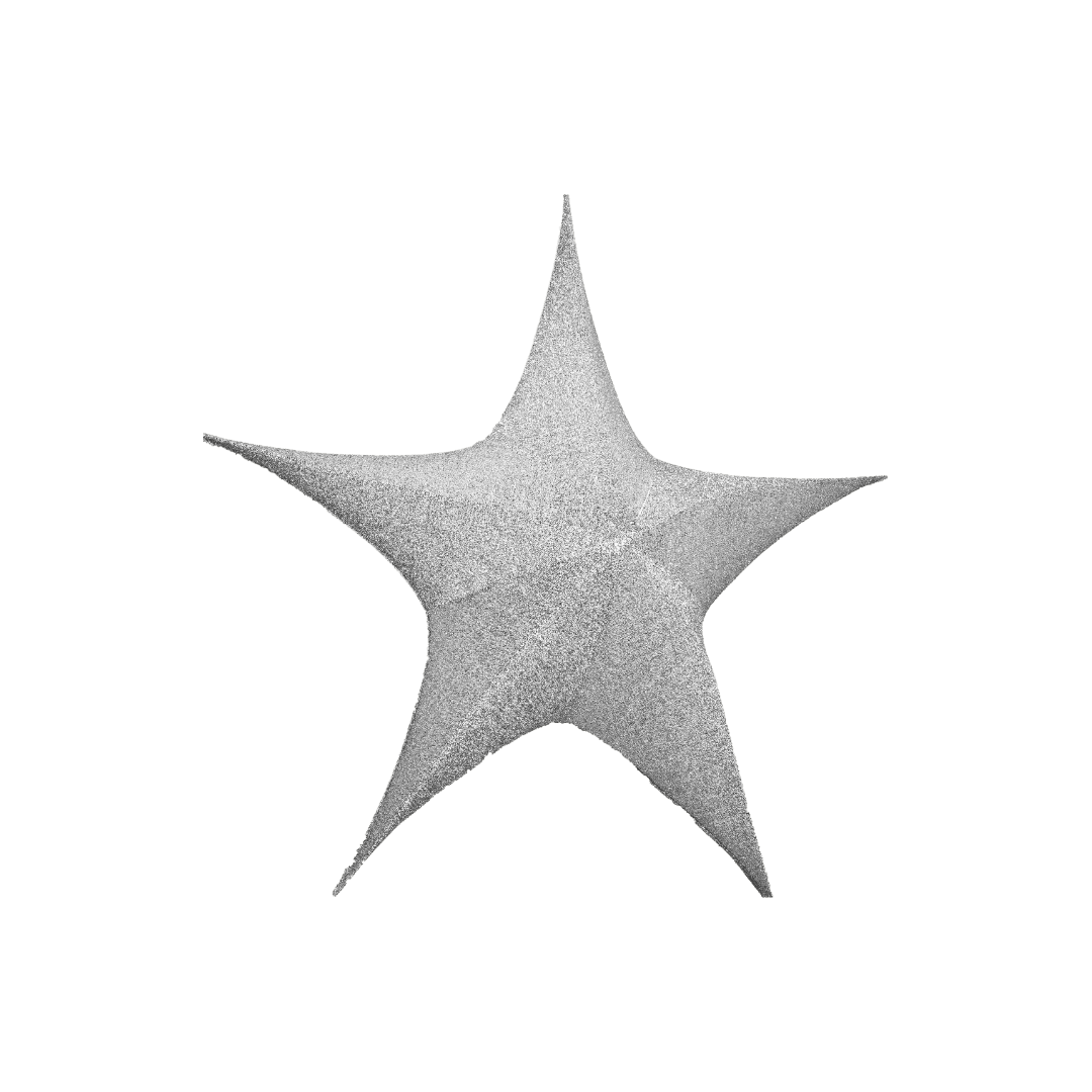 Estrella brillante plata 40cm/65cm/80cm/110cm