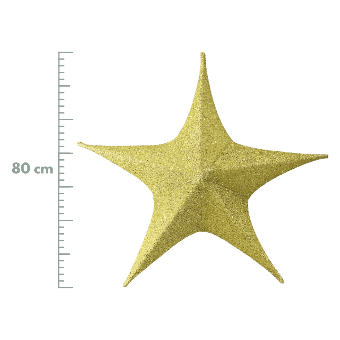Estrella brillante oro 40cm/65cm/80cm/110cm