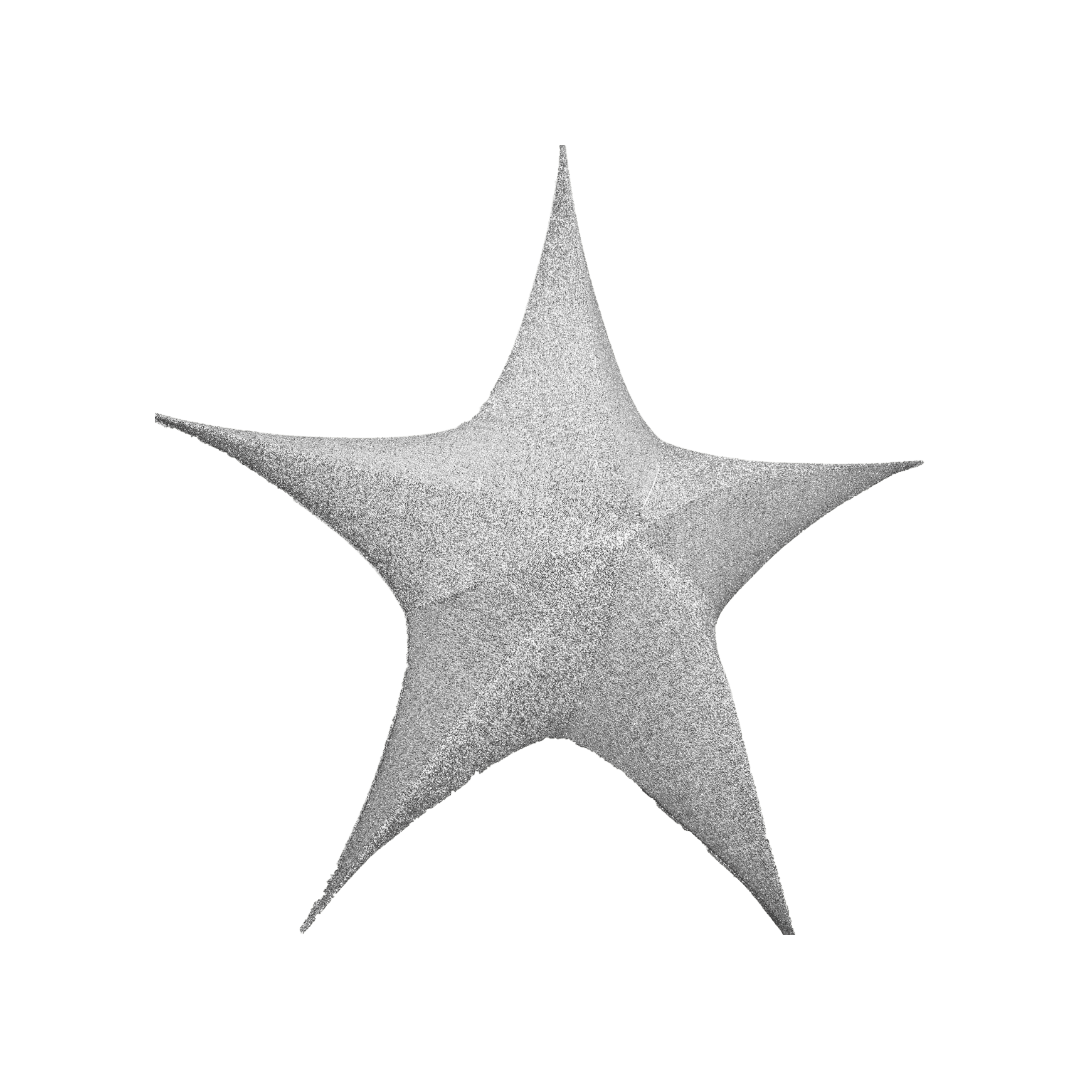 Estrella brillante plata 40cm/65cm/80cm/110cm