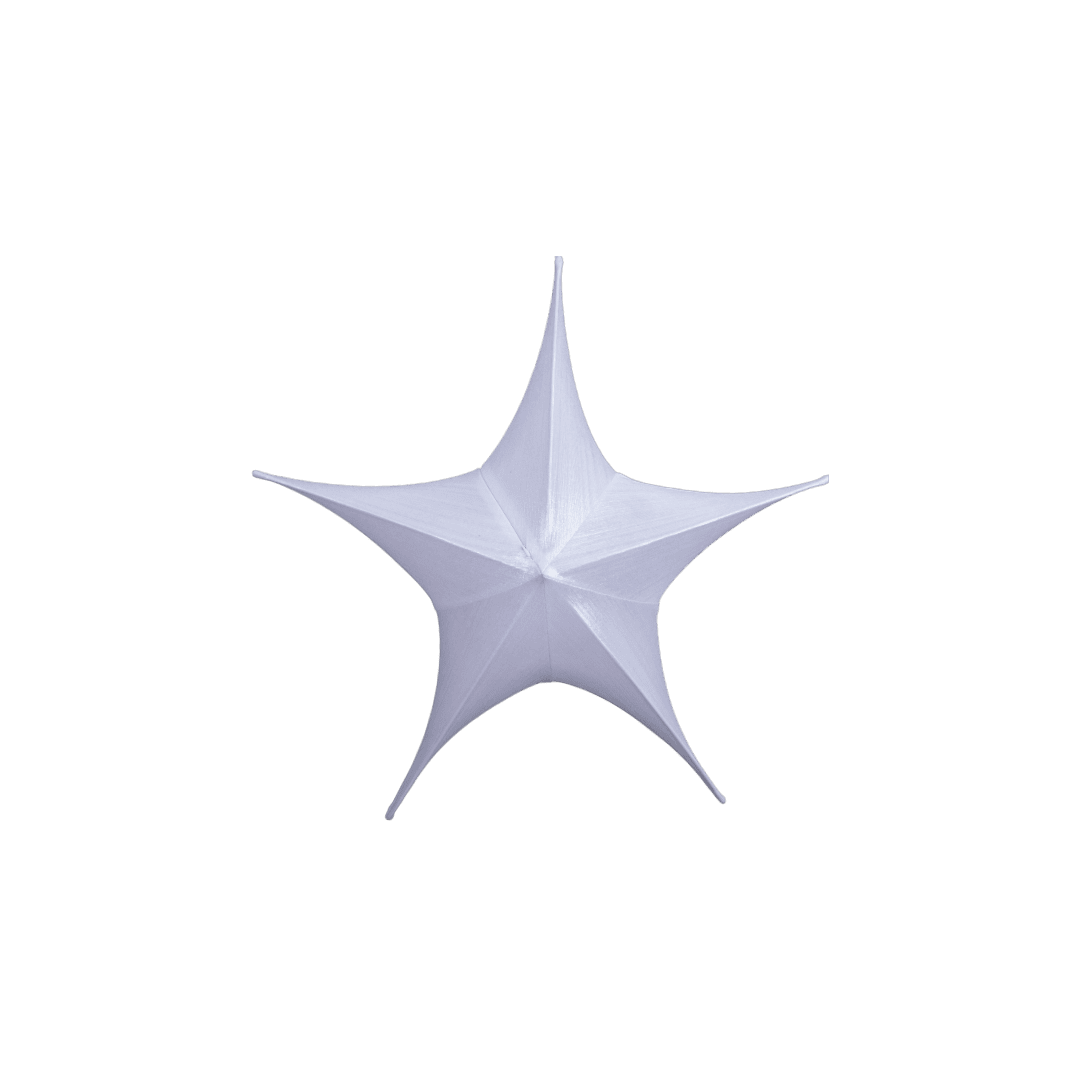 Estrella metalica blanca 40cm/65cm/80cm/110cm