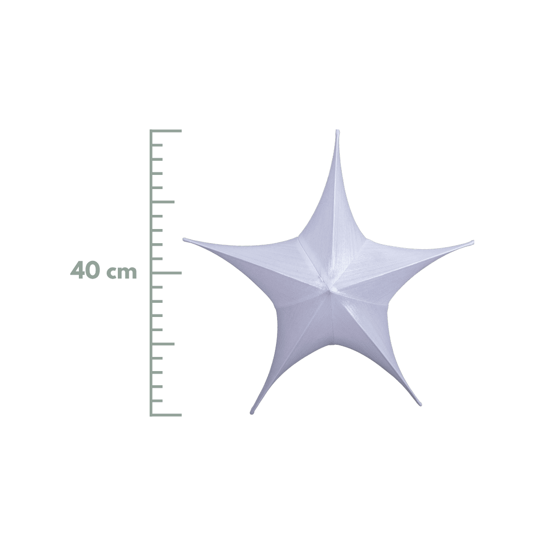 Estrella metalica blanca 40cm/65cm/80cm/110cm