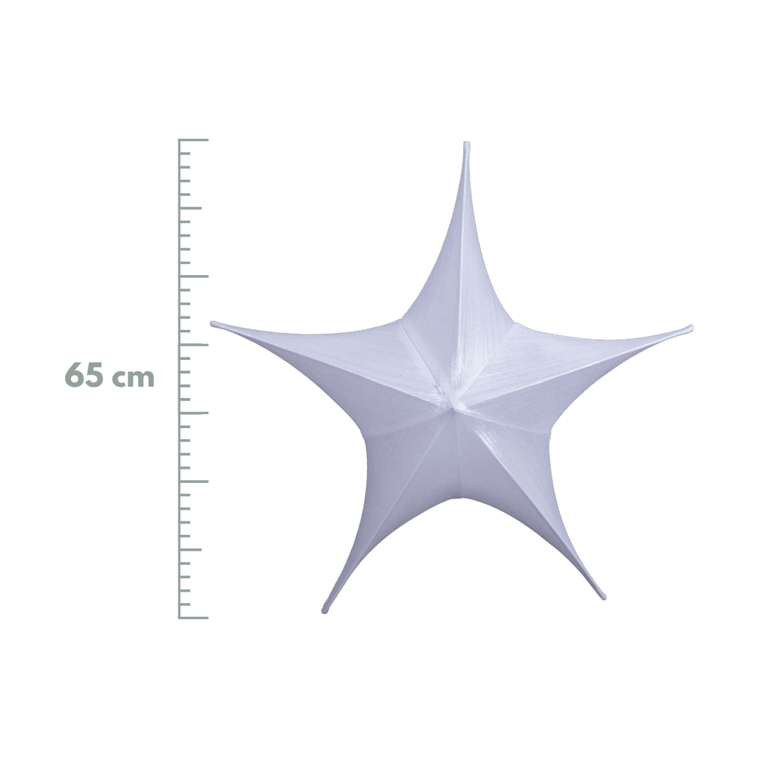 Estrella metalica blanca 40cm/65cm/80cm/110cm