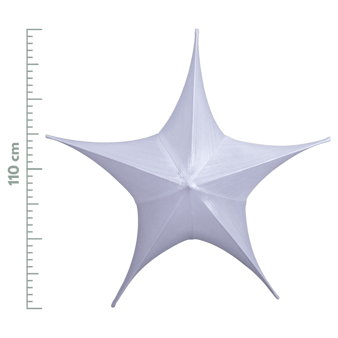 Estrella metalica blanca 40cm/65cm/80cm/110cm