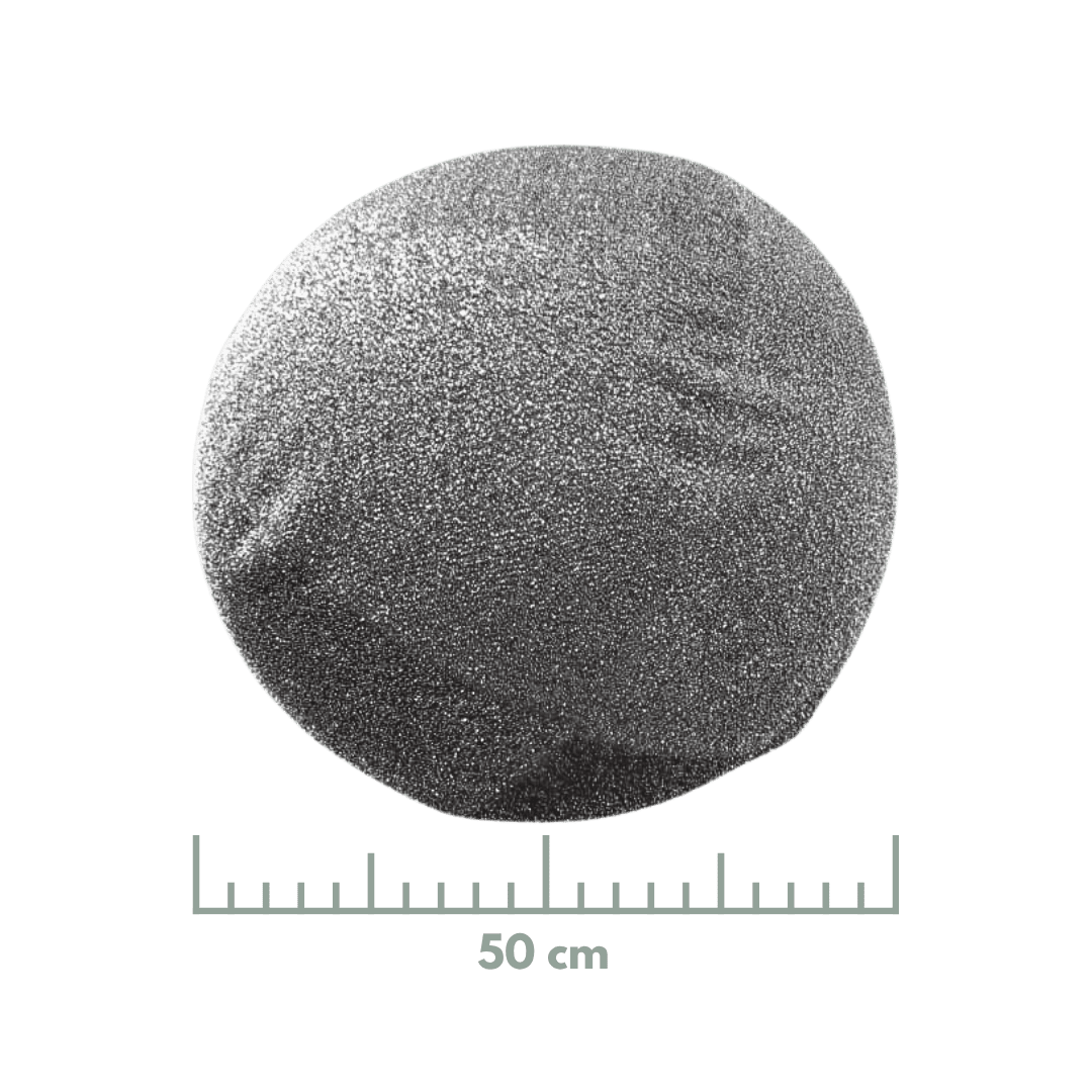 Esfera brillante plata 40 cm/50 cm