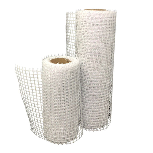 (YW0737-003W) Malla cuadriculada blanca, medidas 15/24 cm 5.5 m