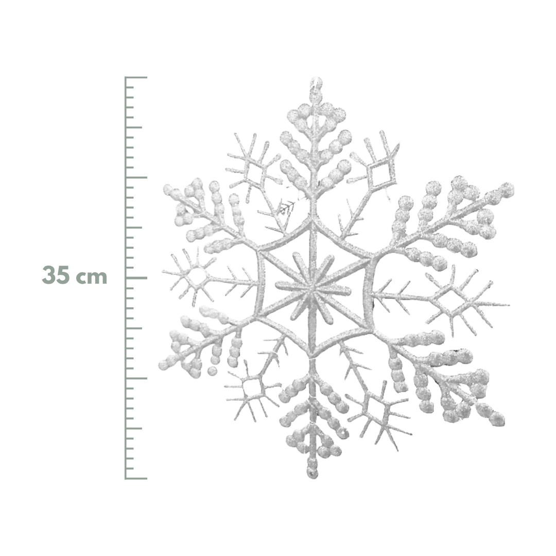 COPOS DE NIEVE BLANCO 35CM