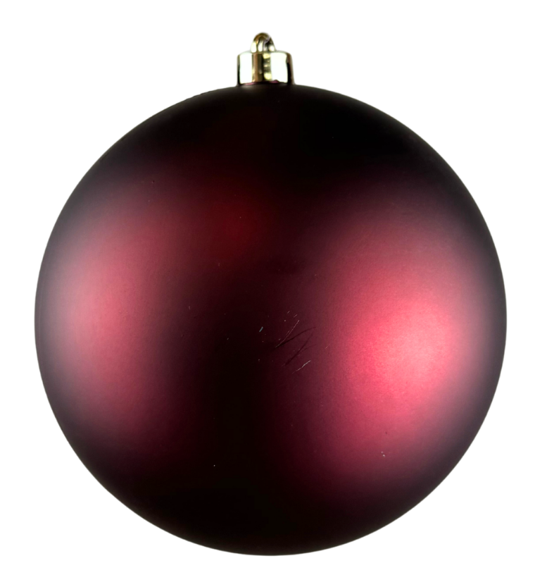 (BHK01264LBU) Esfera Mate 20 Cm Vino