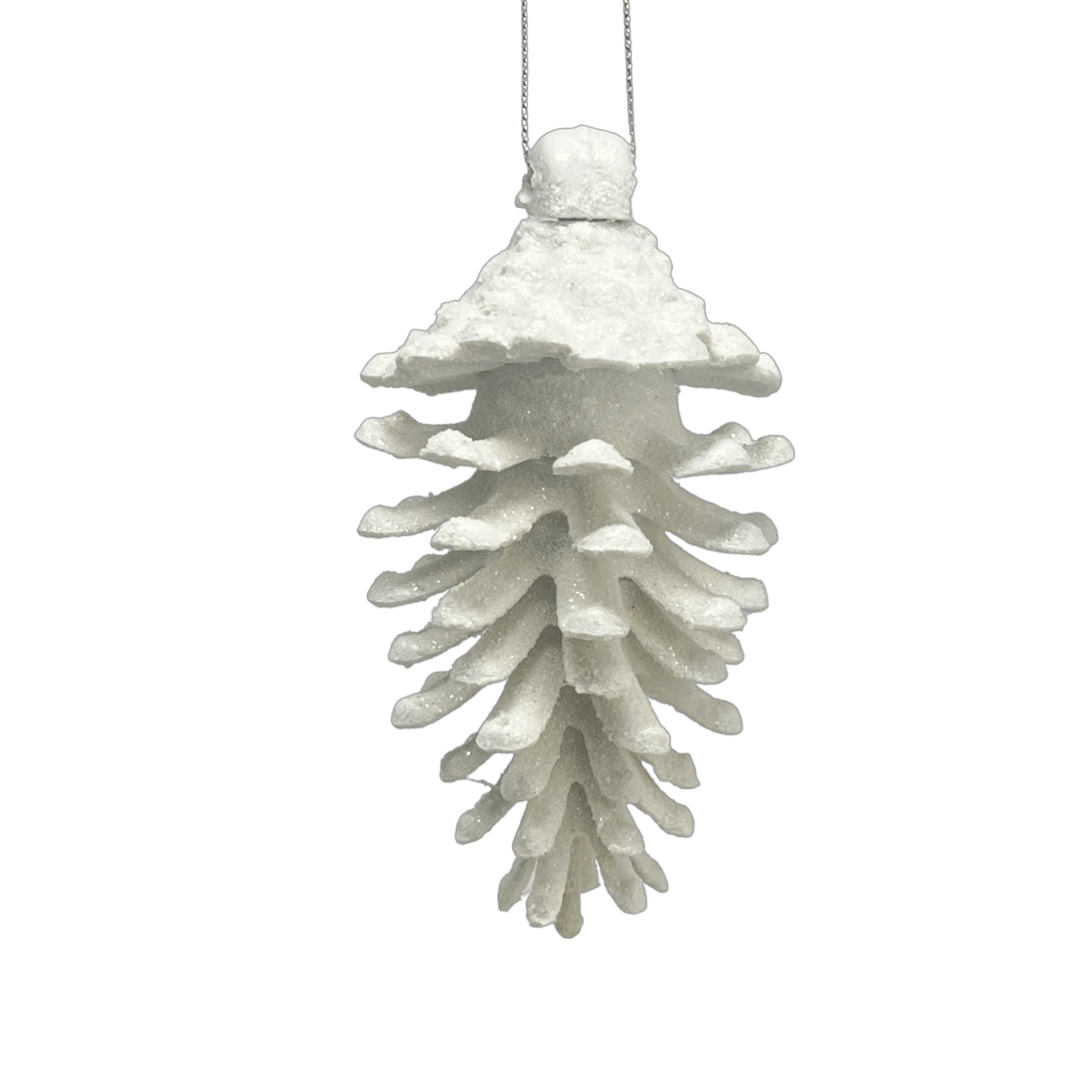 (Mli0430W) Piña Escarchada 11X6X6Cm Blanco