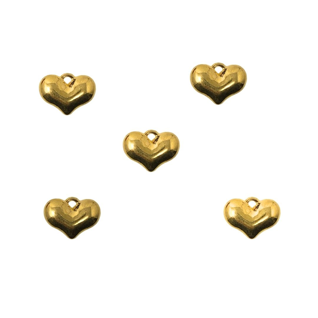 Dijes metalicos de corazon