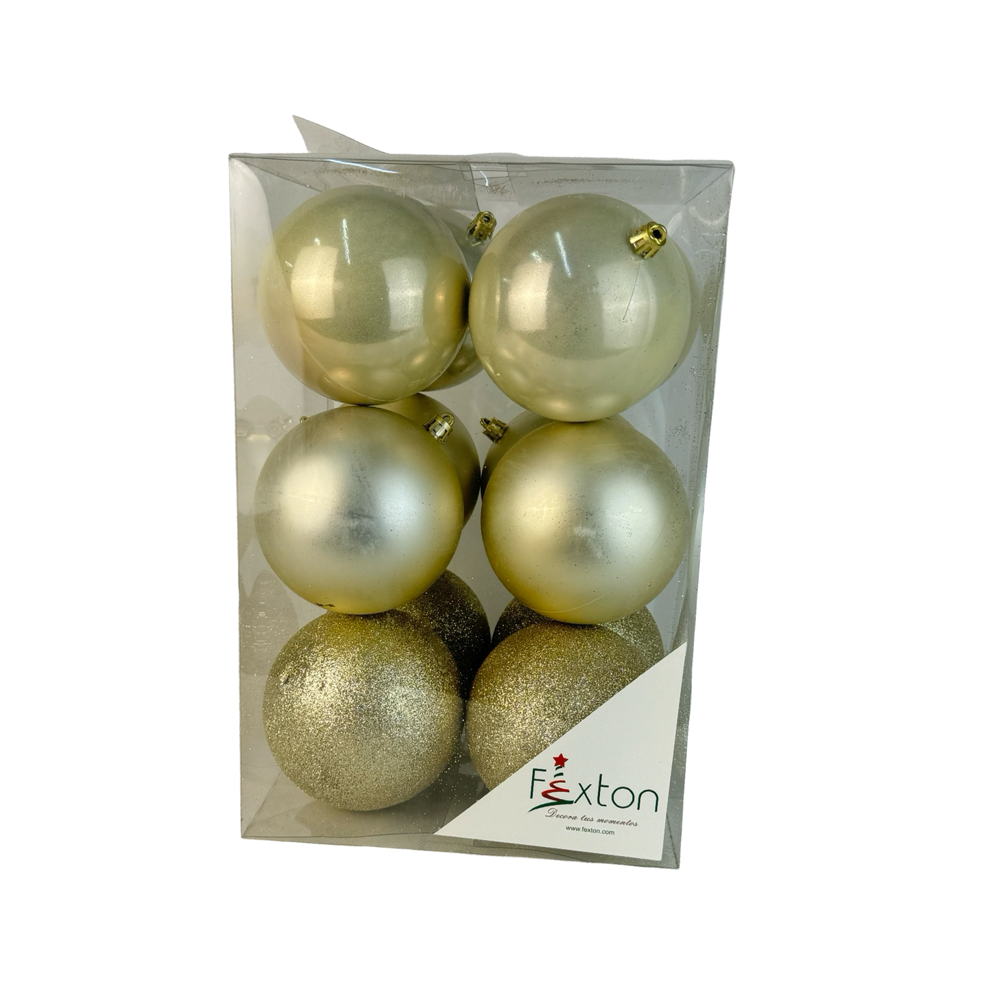(Bhk01170Ch) Tarro Cuad Esfera 10Cm C/12 Champ