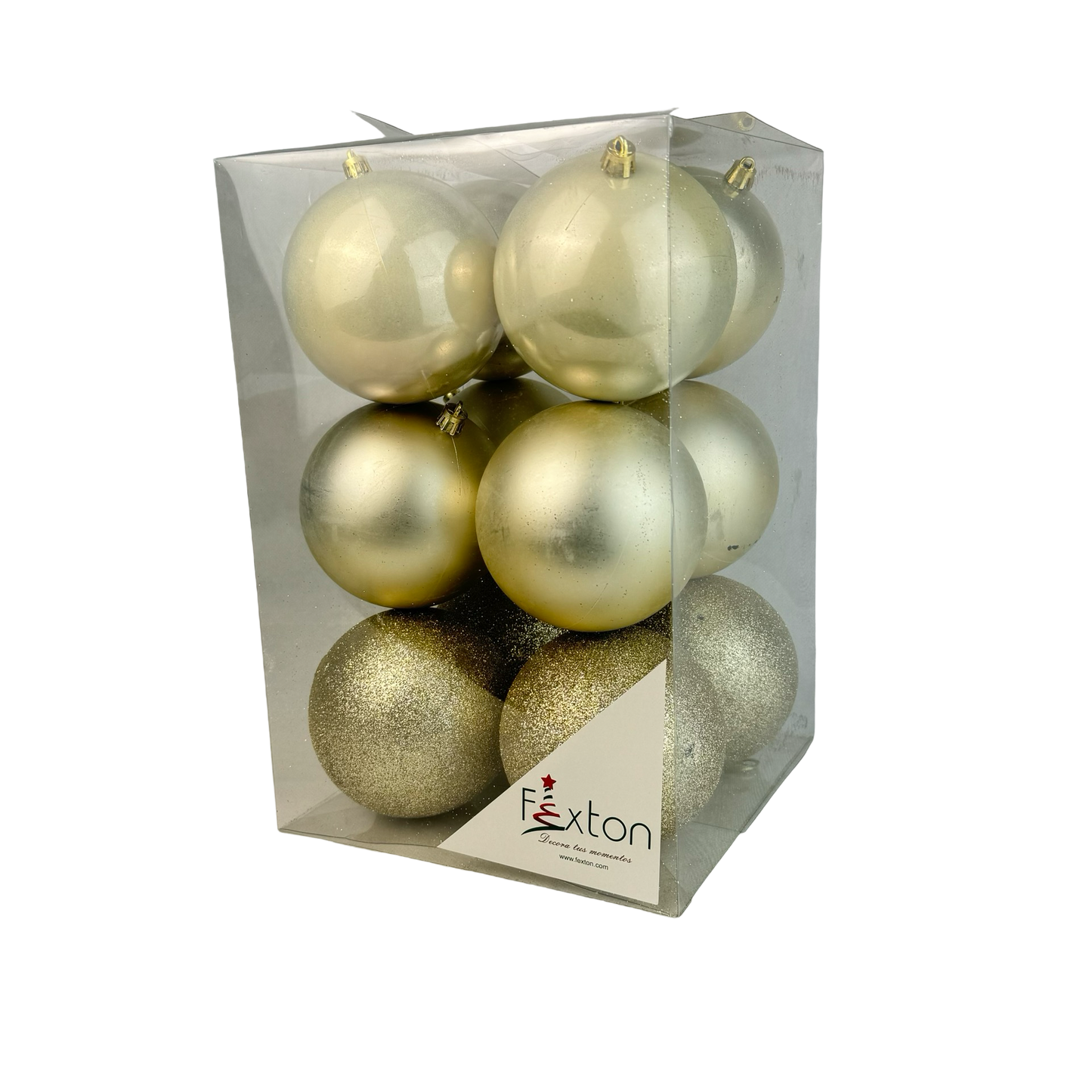 (Bhk01170Ch) Tarro Cuad Esfera 10Cm C/12 Champ