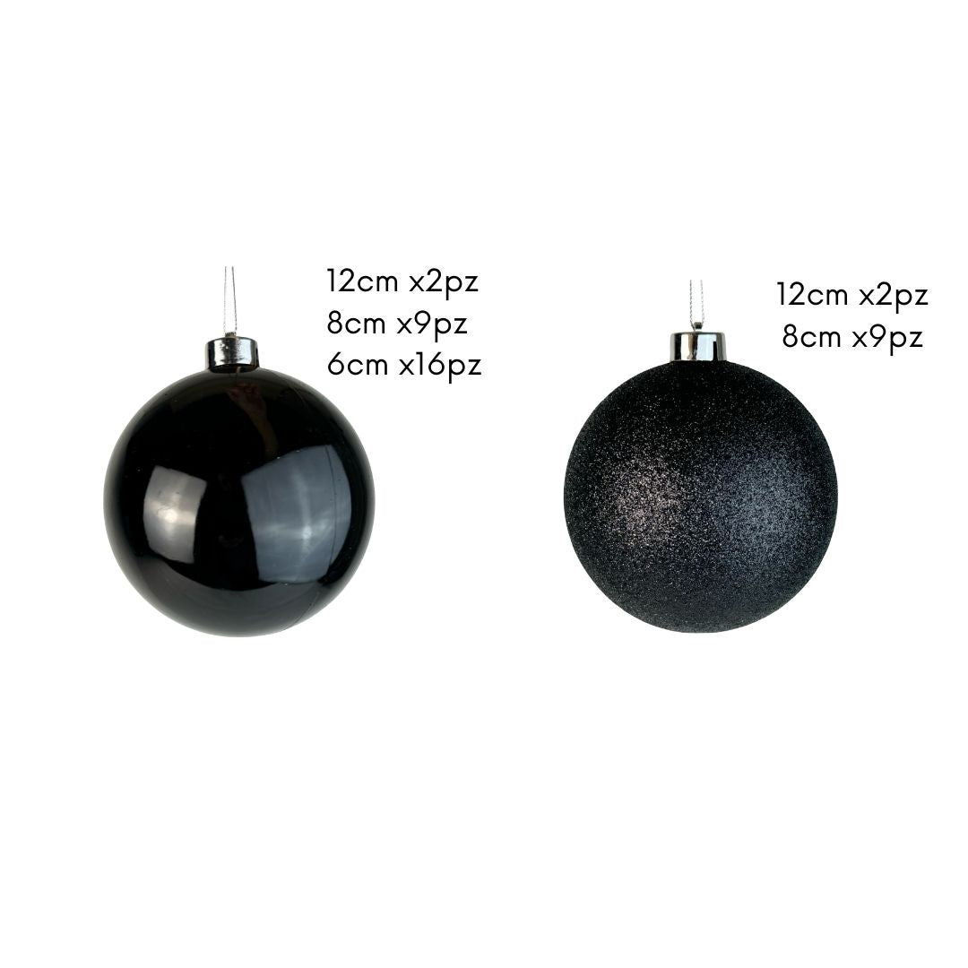 (Bhk01114bk) Caja Esferas 38Pz Mix Negro