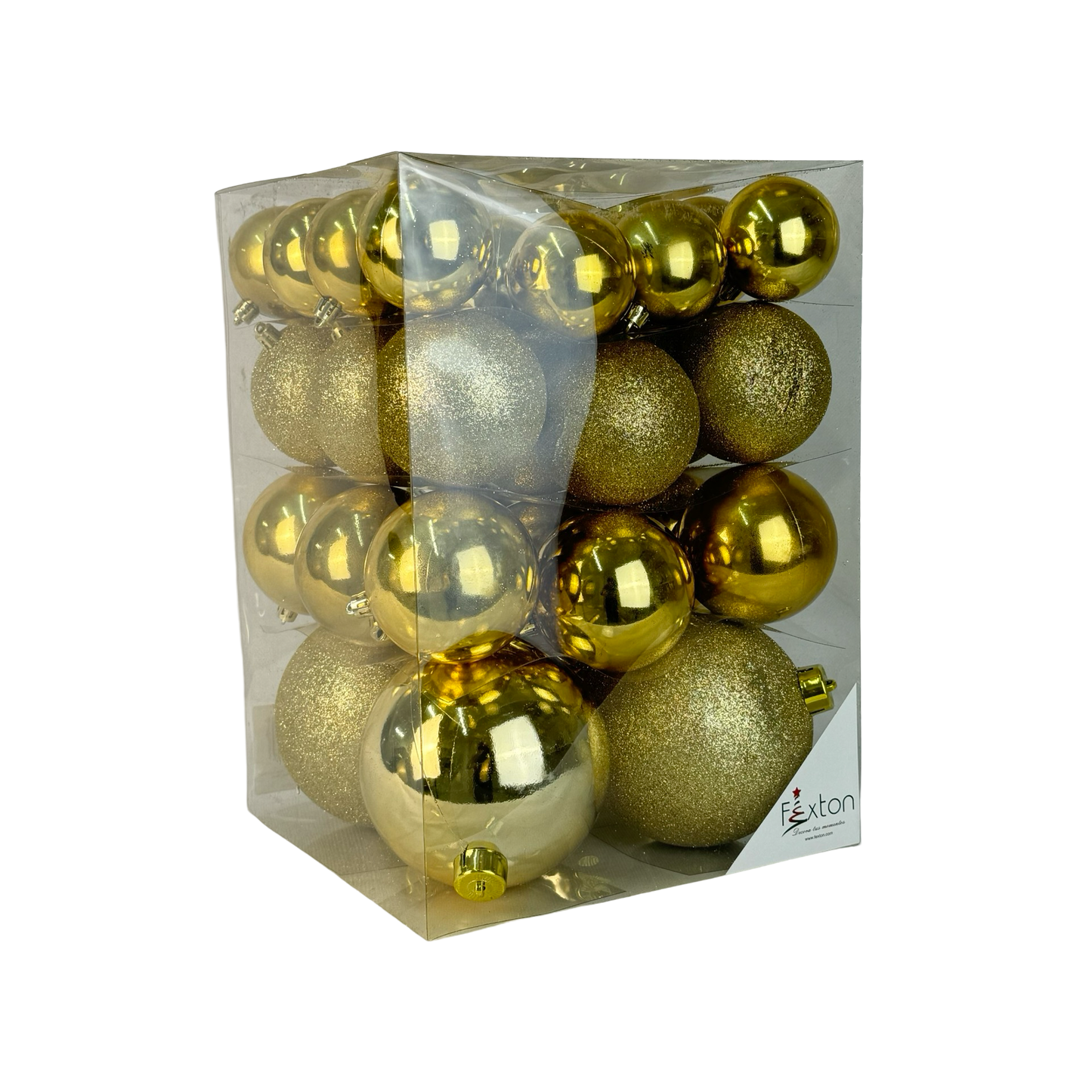 (Bhk01114Ch) Caja Esferas 38Pz Mix Champana