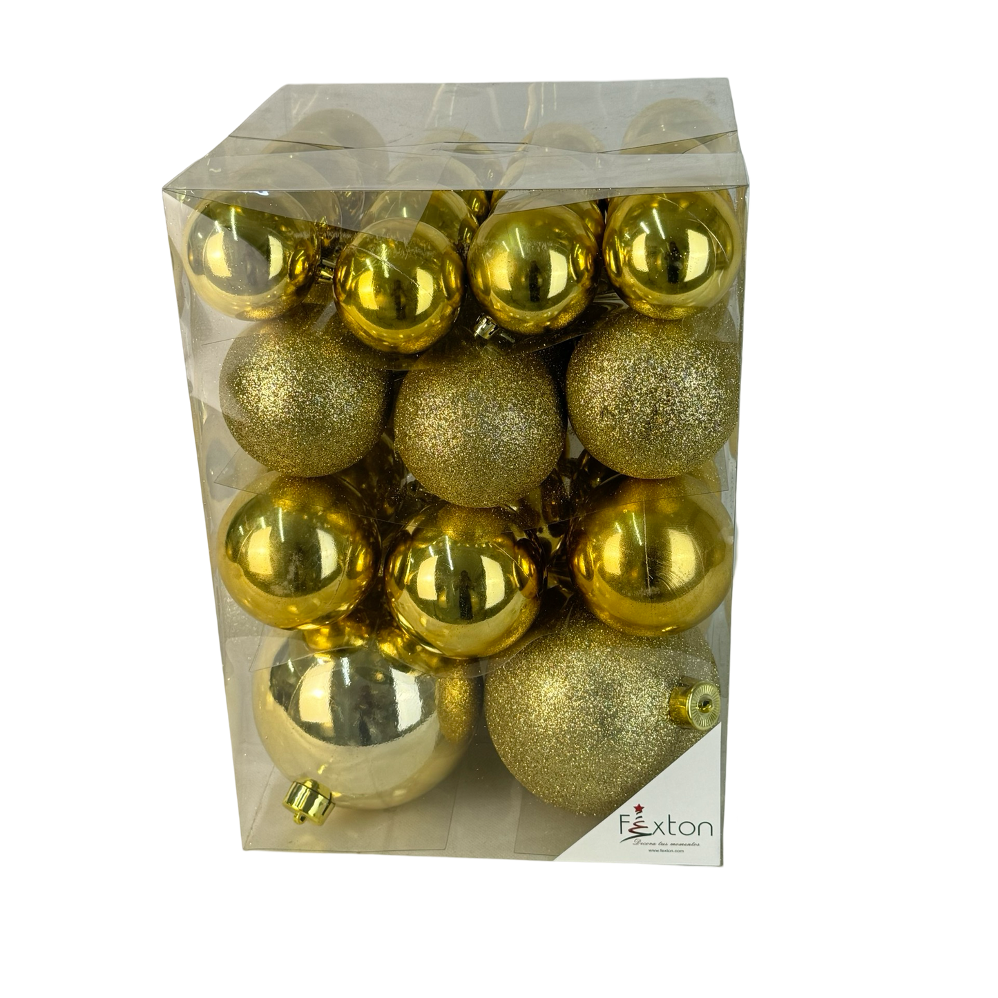 (Bhk01114Ch) Caja Esferas 38Pz Mix Champana