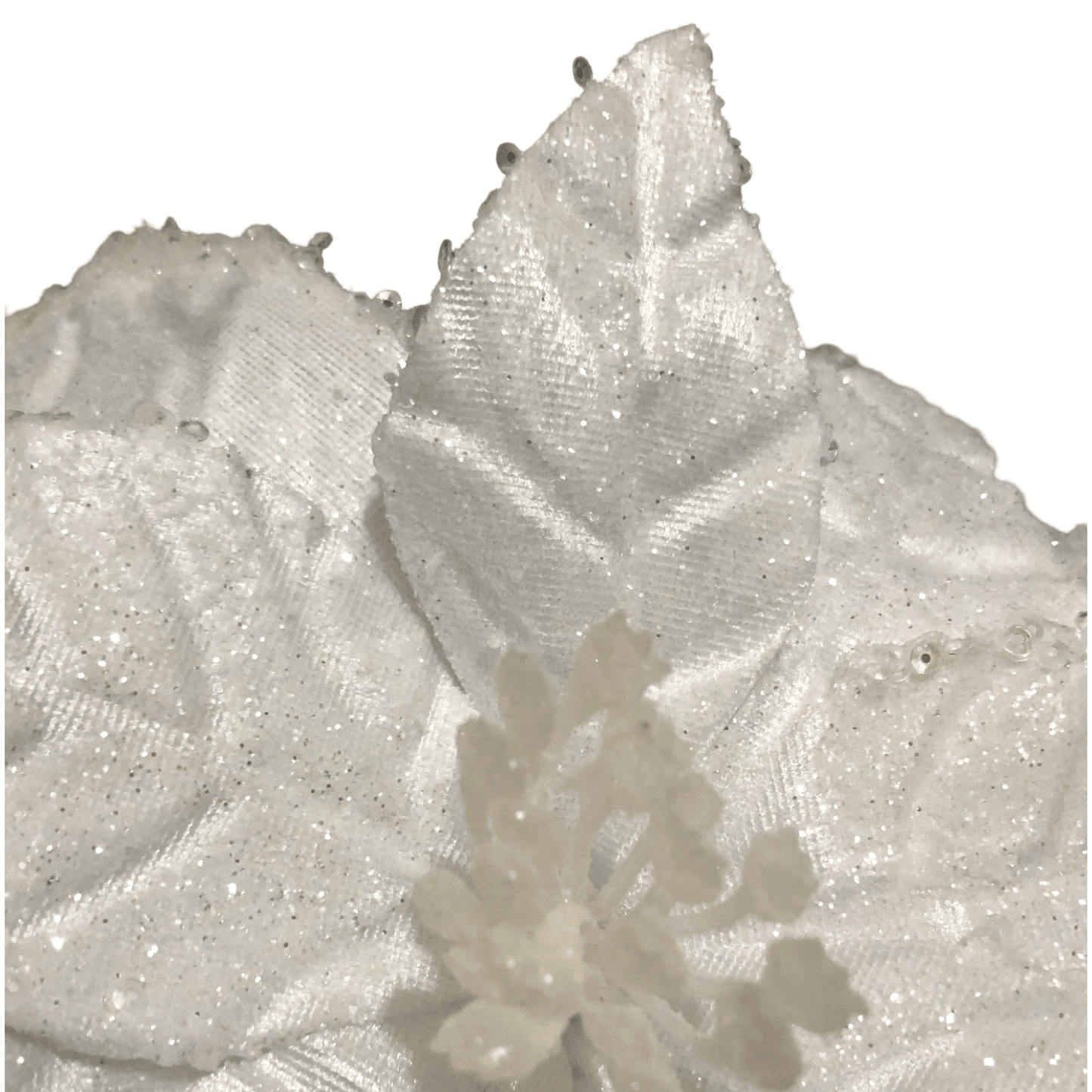 (FLA02387W) Nochebuena 30 cm blanco