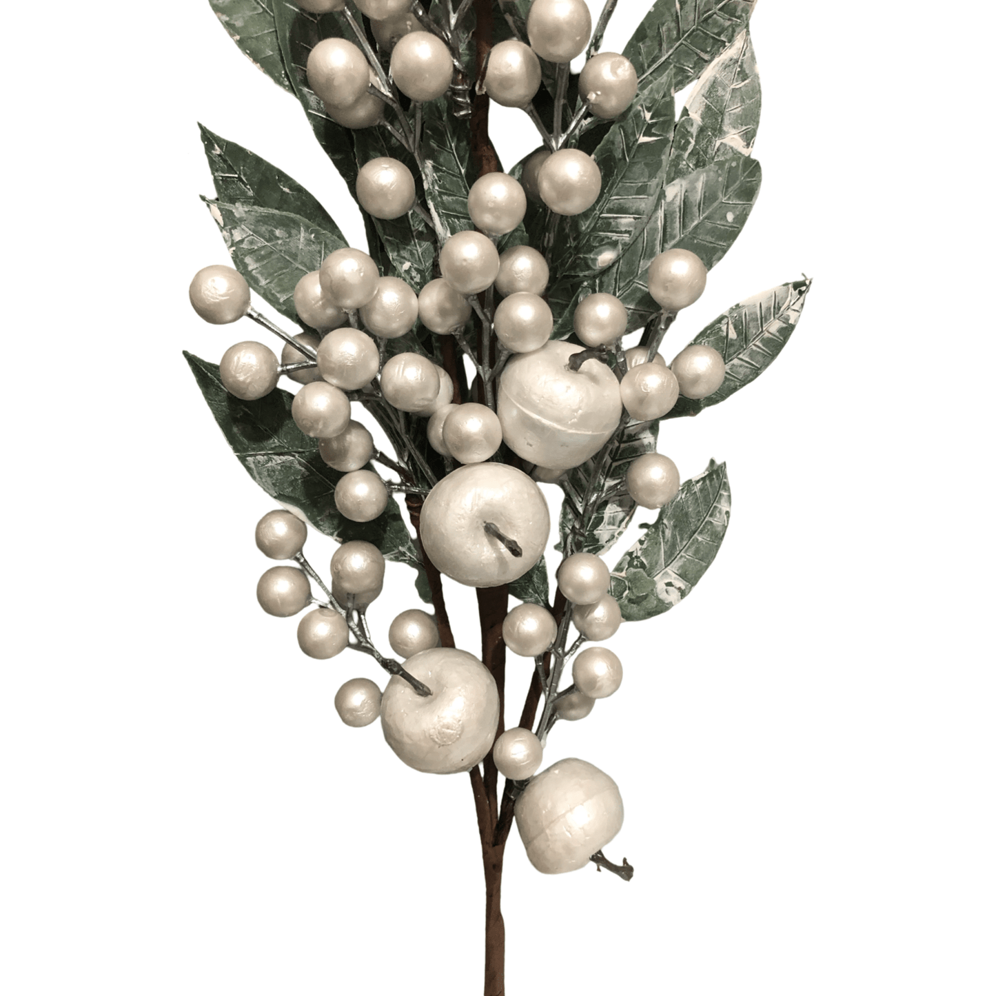 (FLA02659W) Follaje navidad 58 cm blanco