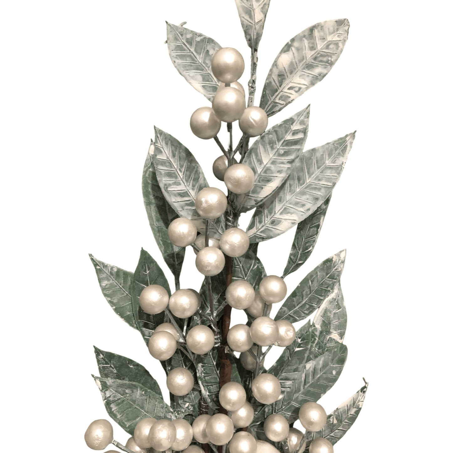 (FLA02659W) Follaje navidad 58 cm blanco