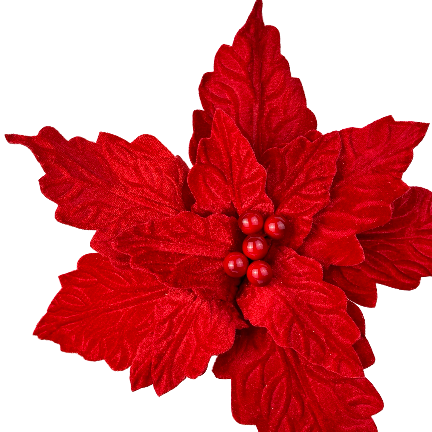 (FLR00946R) Noche buena 30 cm rojo