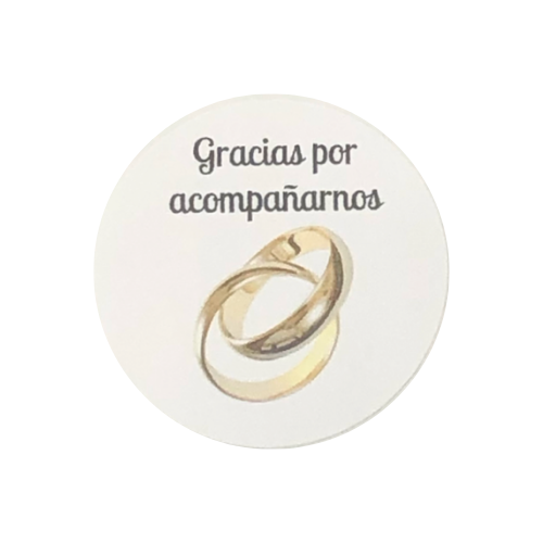 Etiqueta redonda 4 cm c/12
