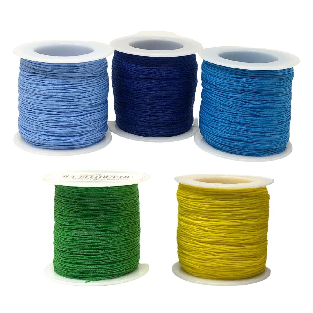 Cordon chino 1 mm c/100 mt dif colores
