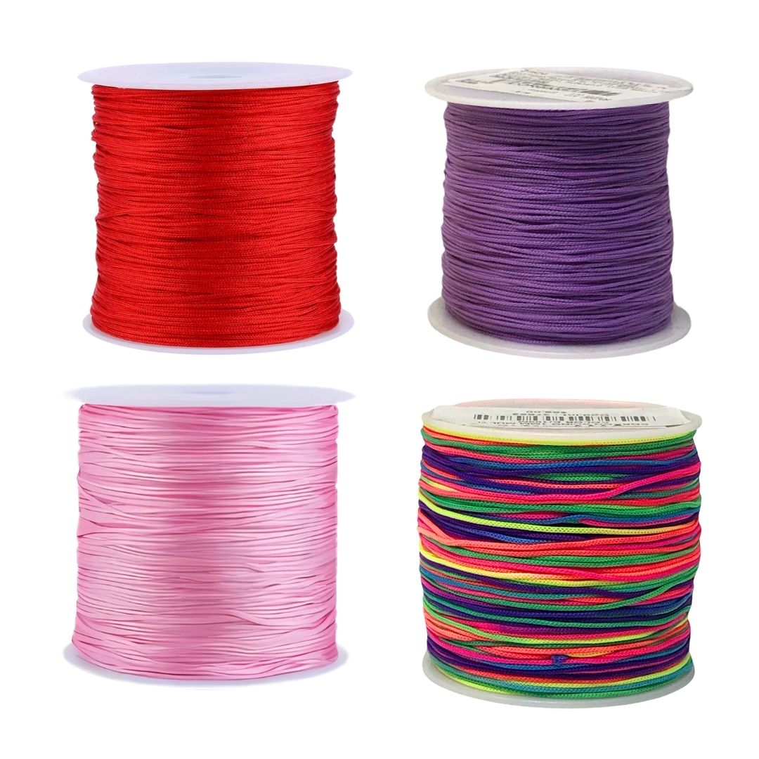 Cordon chino 1 mm c/100 mt dif colores