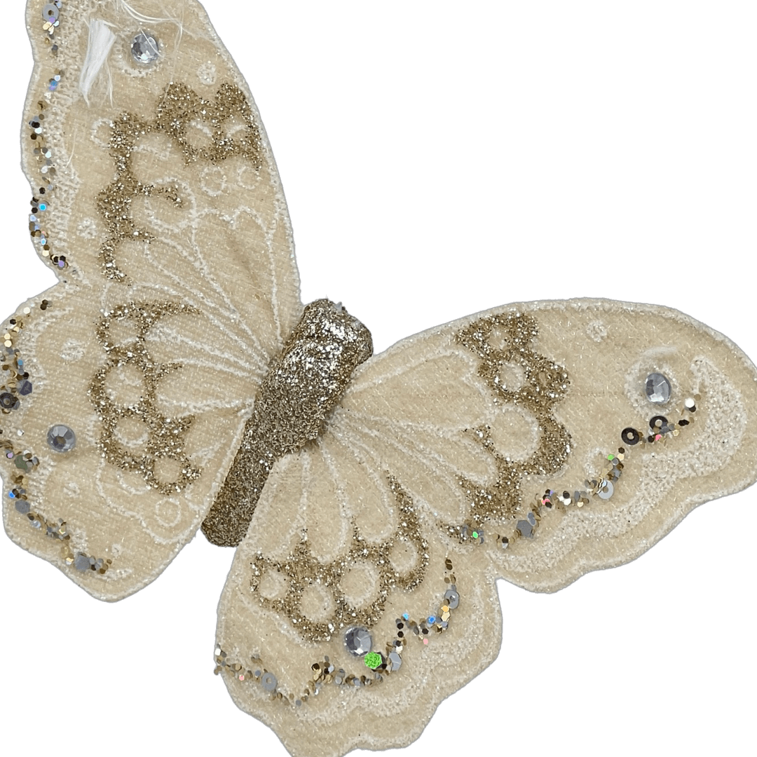 (Ccy00105Ch) Mariposa Brillante 15X12Cm Champagne