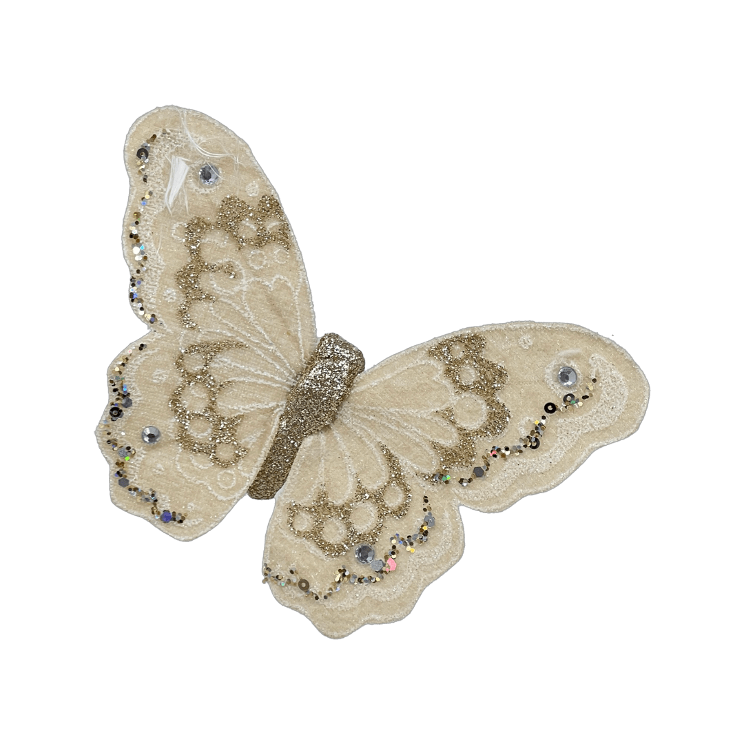 (Ccy00105Ch) Mariposa Brillante 15X12Cm Champagne