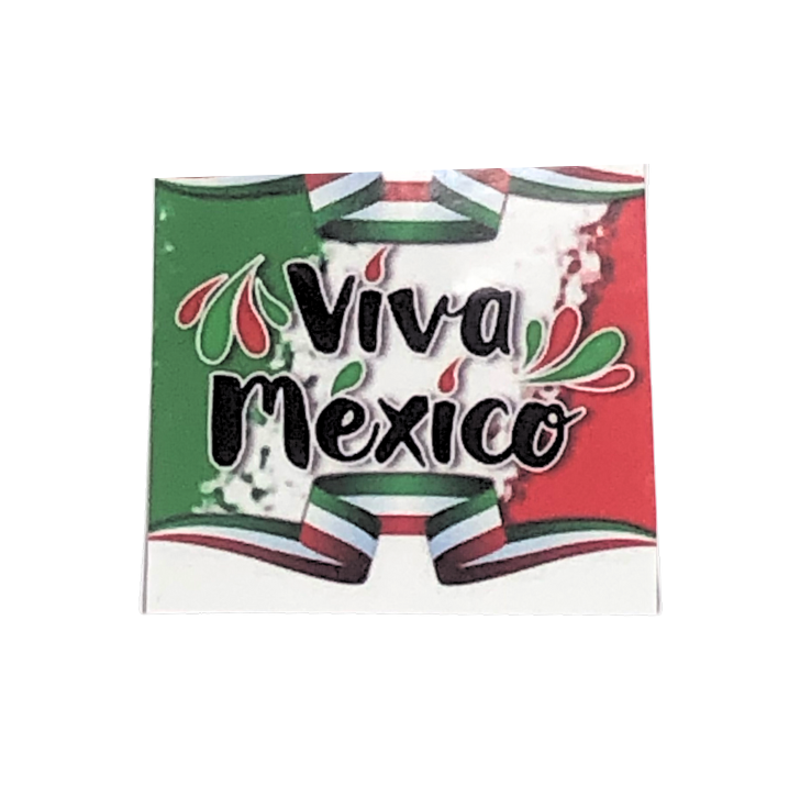 Sticker horizontal de 5 x 5 cm c/10 pzs