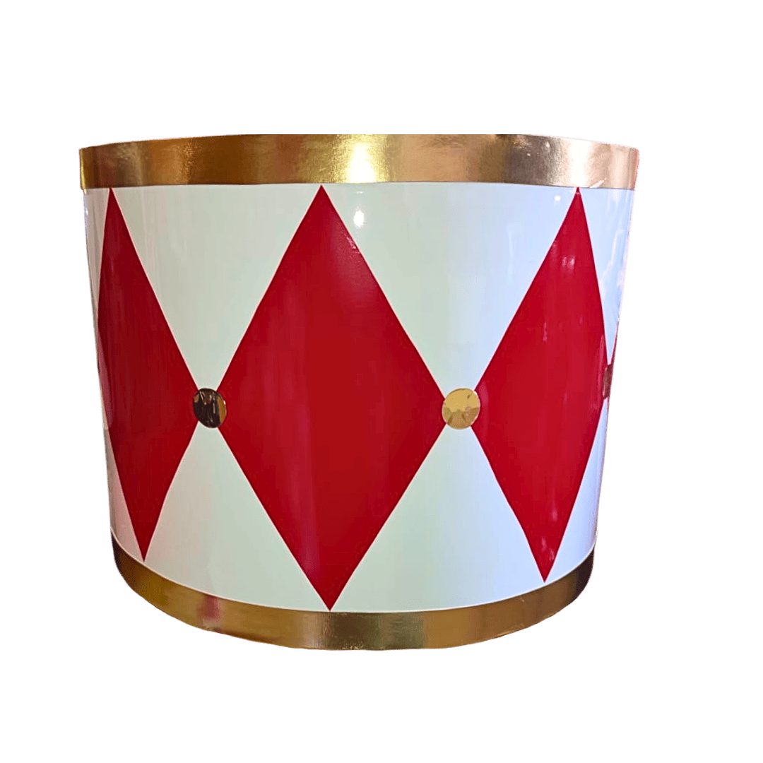 Tambores bicolor rojo/blanco