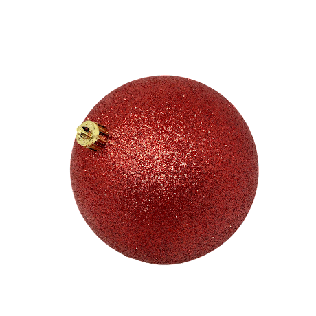 (BHK00272R) Esfera DE 10CM C/6PZ Rojo