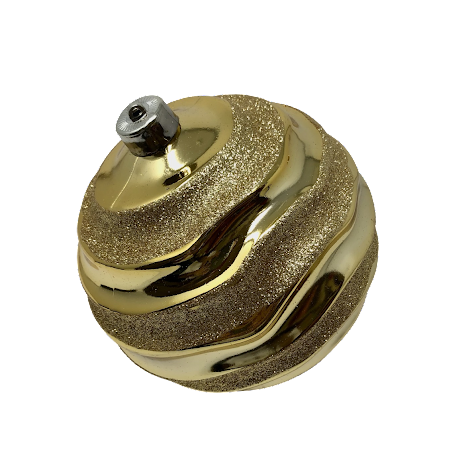 (BHK00226G(G)) Esfera DE 15CM C/3PZ Dorado