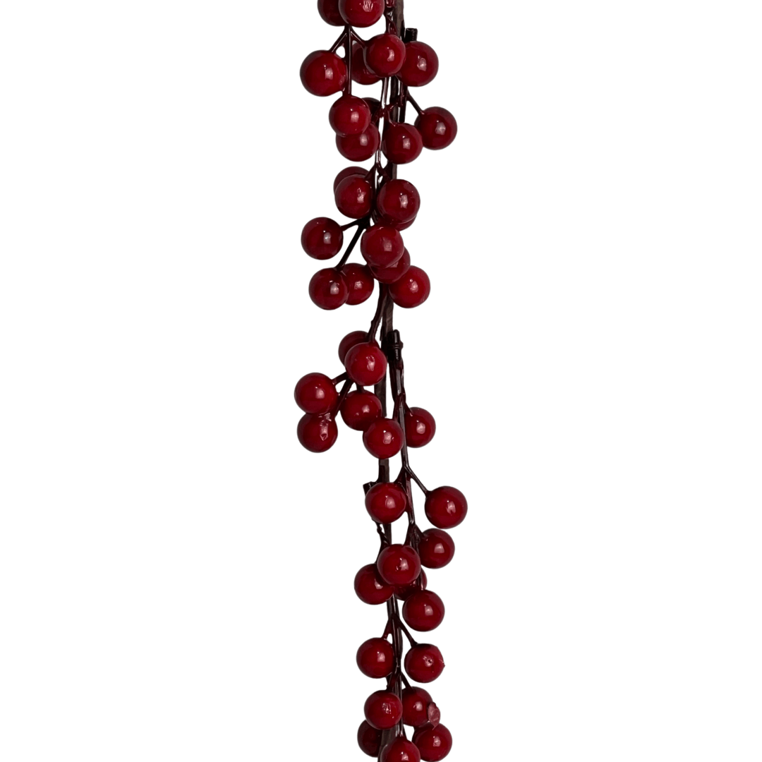 (Fla01084R) Guirnalda Berries 85Cm Rojo
