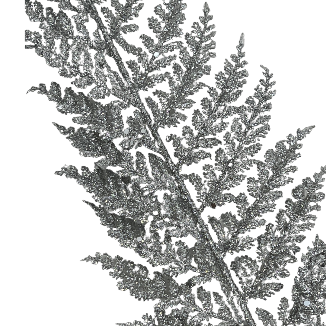 (Fll1341Pl) Follaje Hoja 55Cm Plata