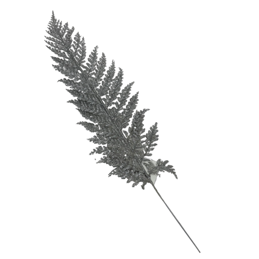 (Fll1341Pl) Follaje Hoja 55Cm Plata