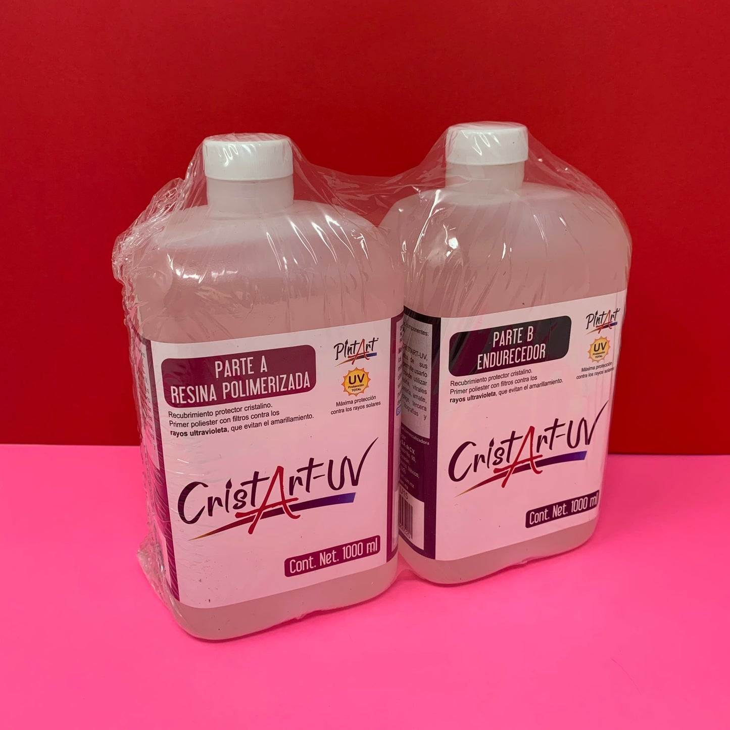(26347) RESINA CRISTAL ULTRAVIOLETA 1000ML (A+B)