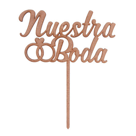 Letrero de Nuestra Boda 33x20cm