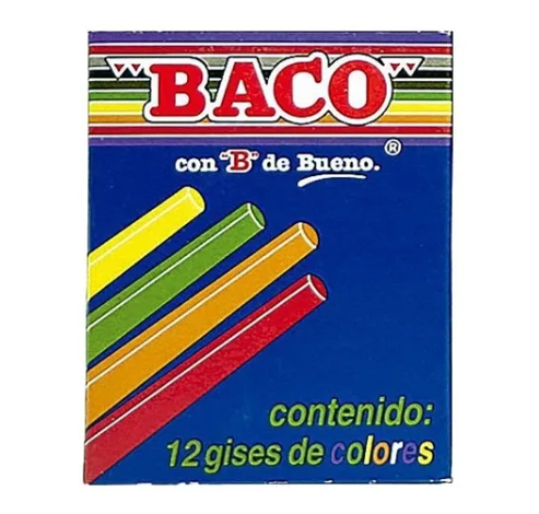 Gises colores caja con 12