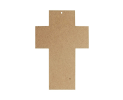 (5940) Cruz mediana con orificio 24x16cm