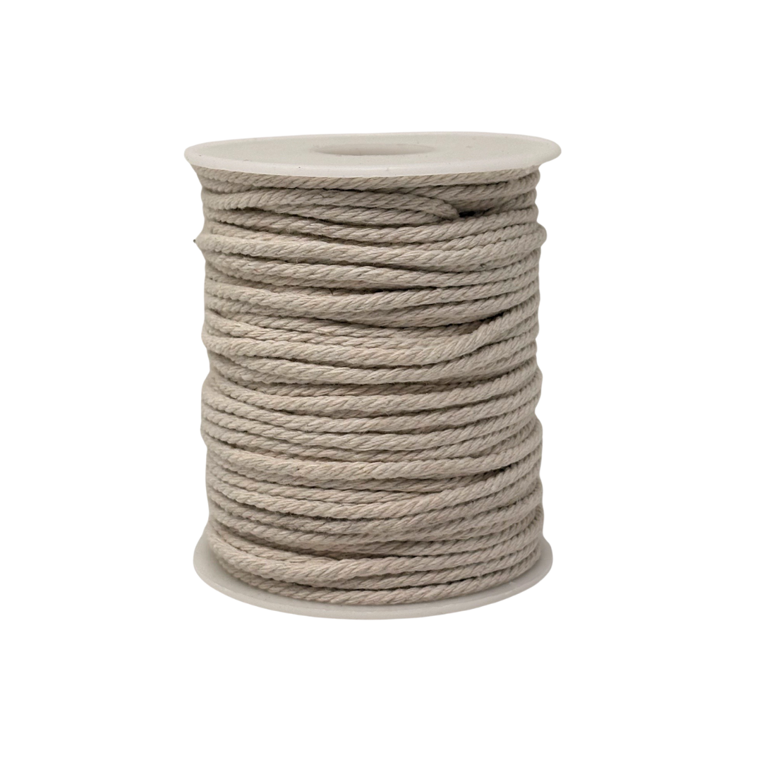 (014NT) Cordon trenzado 3/5 mm c/40 m natural