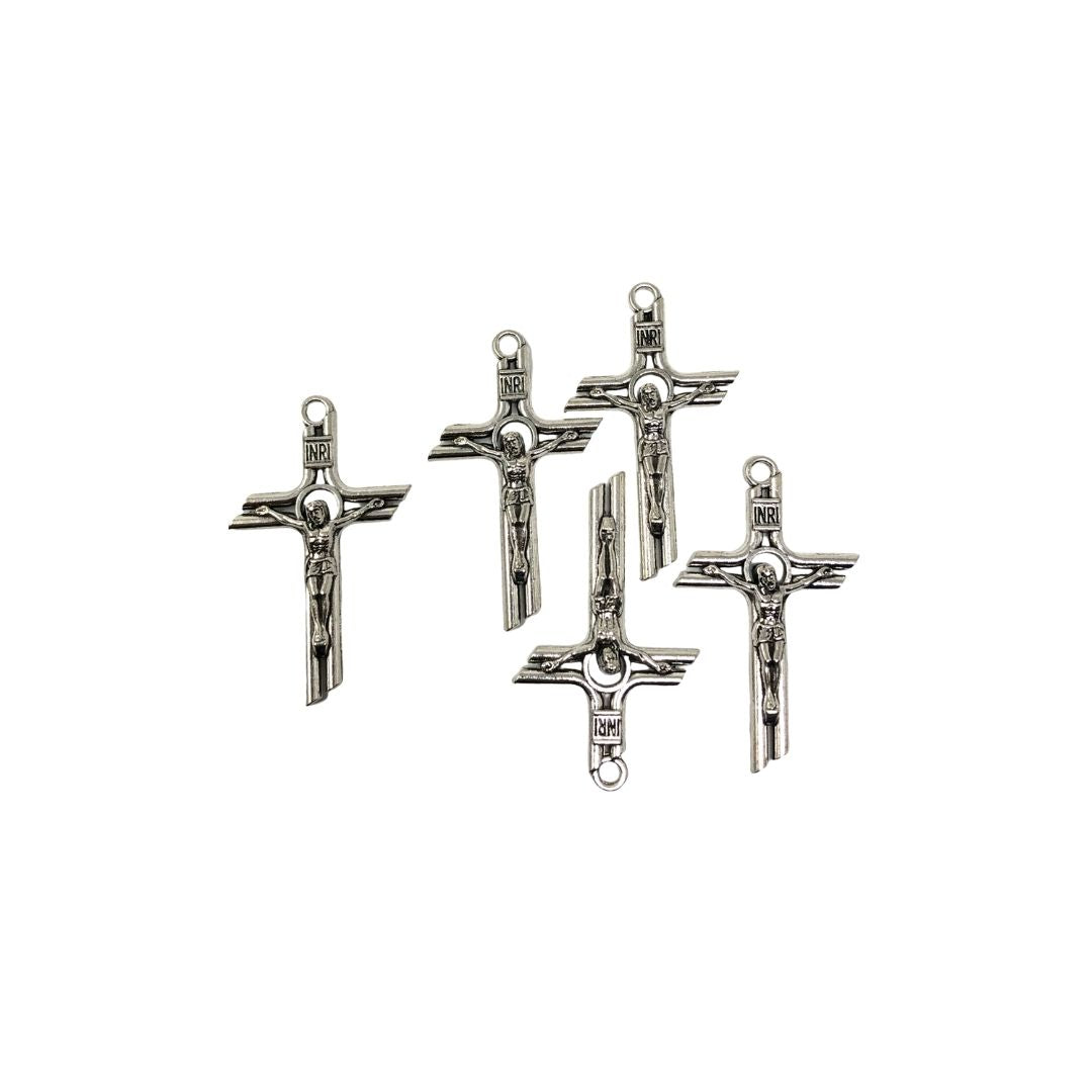 Dijes de cruces de madera/metal
