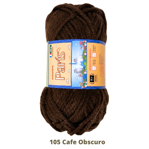 Estambre Paris 150 Gr Cafe Oscuro