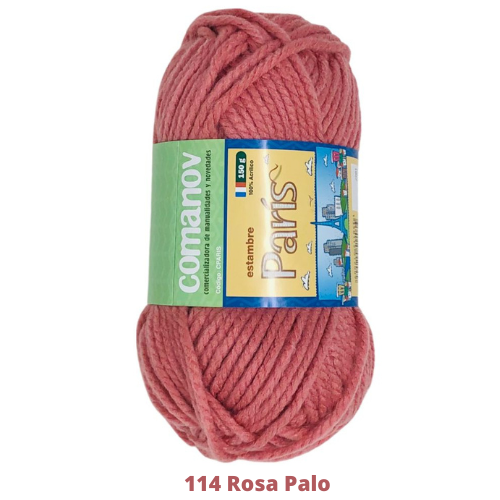 Estambre Paris 150 Gr Rosa Palo