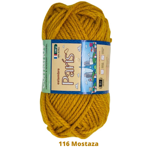 Estambre Paris 150 Gr Mostaza