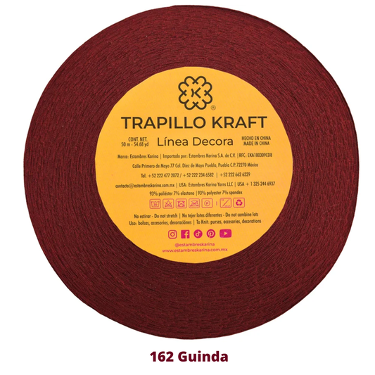 Trapillo Kraft 180 Gr Aprox C-162 Guinda