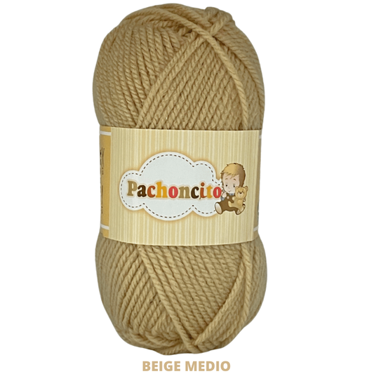 Estambre Pachoncito 200 Gr 8676 Beige  Medio
