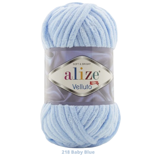 Velluto 100 Gr C-218 Baby Blue