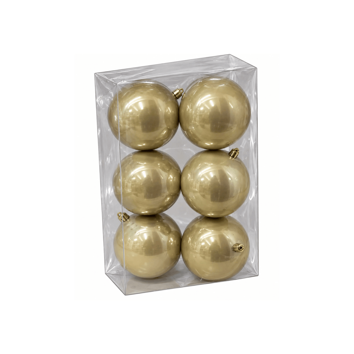 BHK01314LG Paq. Esfera  Perlizada 12Cm 6Pz Oro