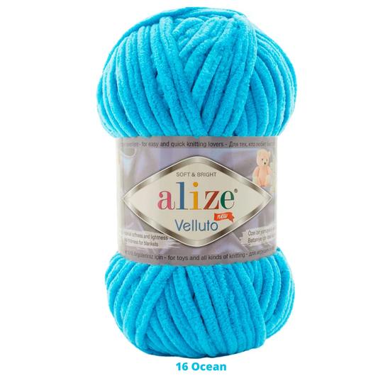 Velluto 100 Gr C-16 Ocean