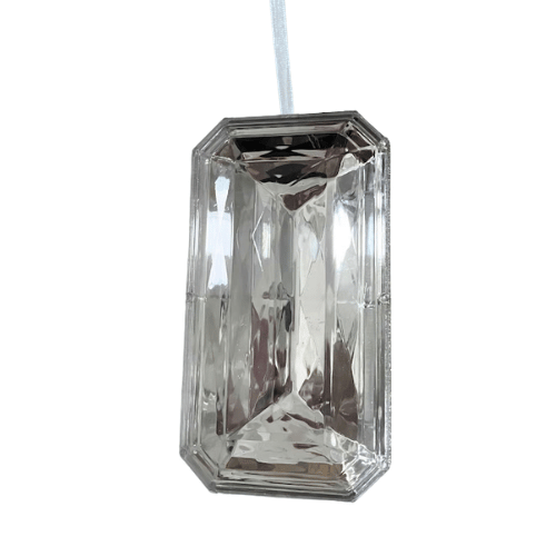 Esfera Joya rectangular 10X6.5X20Cm plata